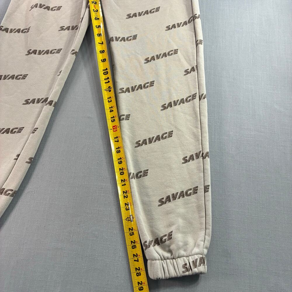 Fashion Nova Savage All Over Print Jogger Sweatpants Beige Women’s S - Picture 4 of 7